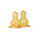 Set 2 tetine pentru biberon din latex, flux rapid, Bibs 703972