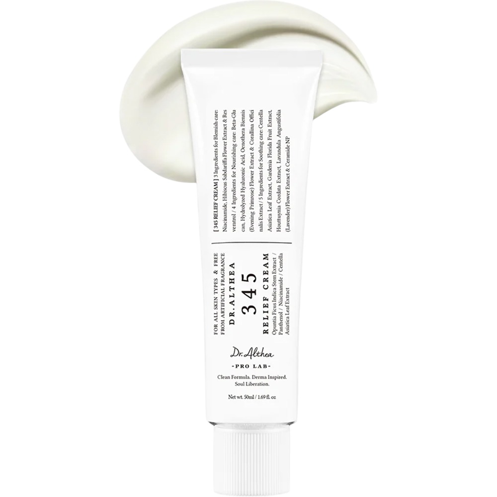 Crema de fata reparatoare pentru tenul cu imperfectiuni 345 Relief Cream, 50 ml, Dr.Althea