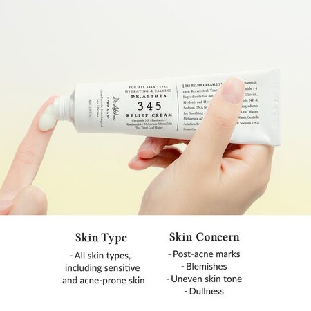 Crema de fata reparatoare pentru tenul cu imperfectiuni 345 Relief Cream, 50 ml, Dr.Althea 748077