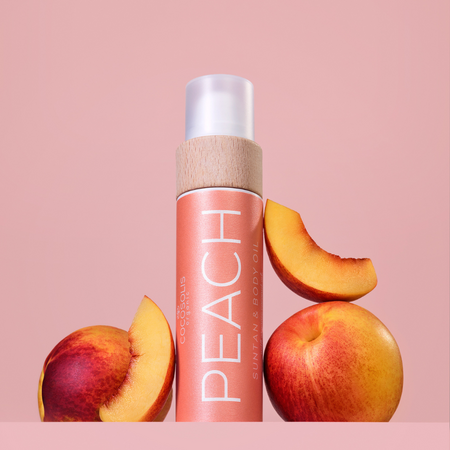 Ulei de corp bronzant Peach, 100 ml, Cocosolis 704696