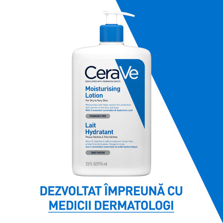 Lotiune hidratanta pentru fata si corp, piele uscata si foarte uscata, 976 ml, CeraVe 748721