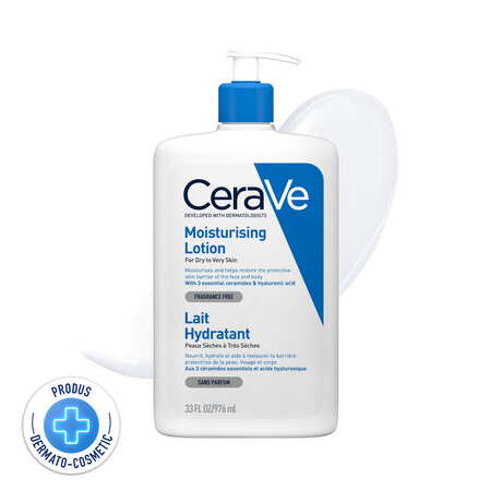 Lotiune hidratanta pentru fata si corp, piele uscata si foarte uscata, 976 ml, CeraVe 748724