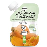 Piure Bio cu 60% dovleac, 4-6 luni, 120 g, Popote