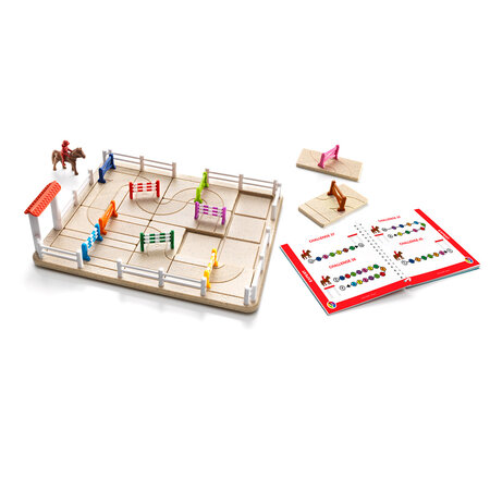 Joc de logica cu 80 de provocari Horse Academy, 7 ani+, Smart Games 704883