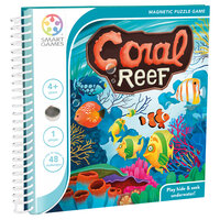 Joc de logica cu 48 de provocari Coral Reef, 4 ani+, Smart Games