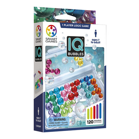 Joc de logica cu 120 de provocari IQ Bubbles, 7 ani+, Smart Games