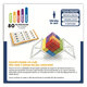 Joc de logica cu 80 de provocari Cube Puzzler Go, 8 ani+, Smart Games 704939