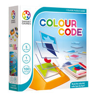 Joc de logica cu 100 de provocari Colour Code, 5 ani+, Smart Games