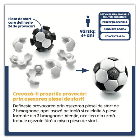 Joc de logica Plug & Play Bal, 6 ani, Smart Games 704967
