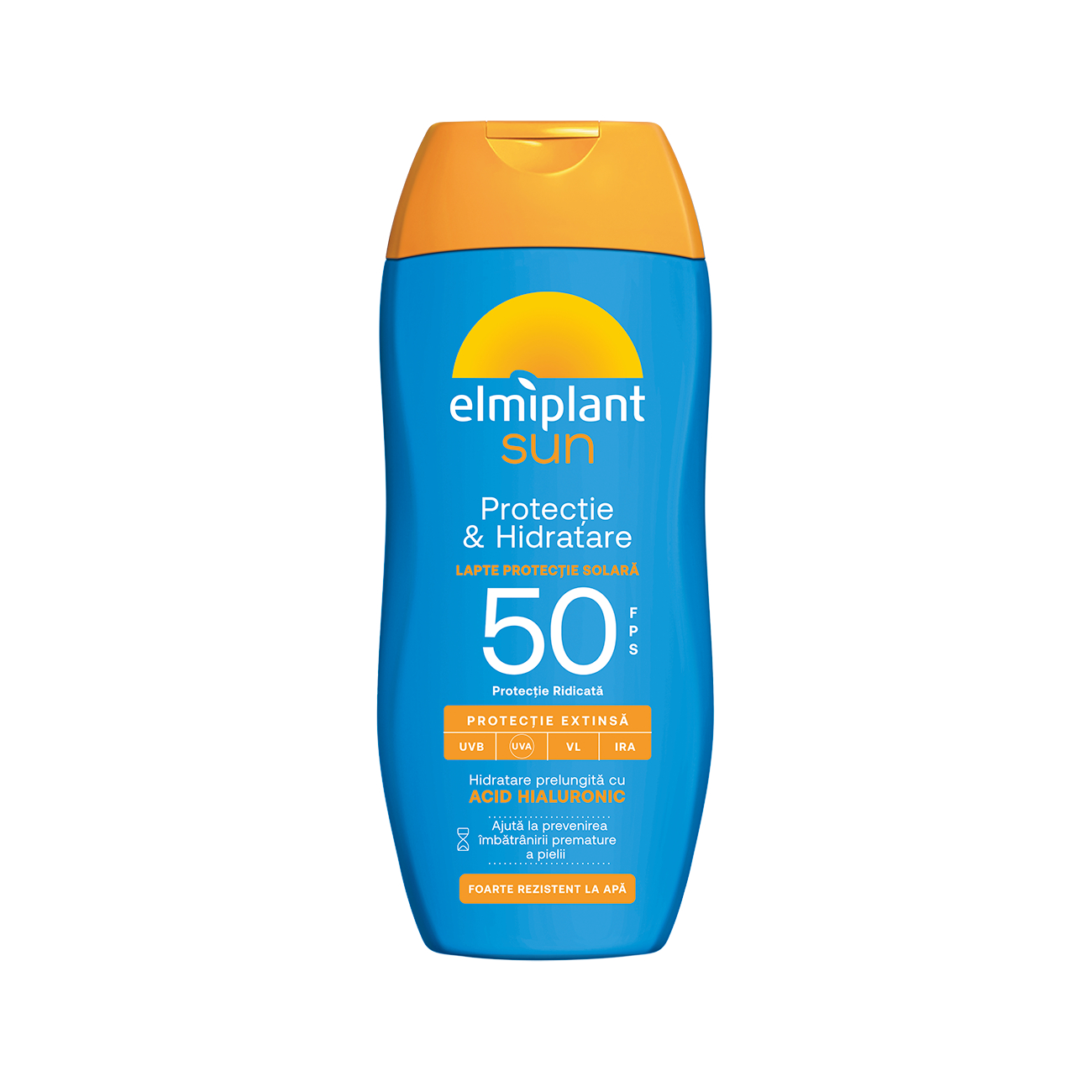 Lapte protectie solara SPF50 Protectie & Hidratare Sun, 200 ml, Elmiplant