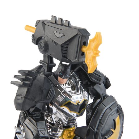 Figurina Batman DC, 10 cm, Eroii Metal Force, + 4 ani, Spin Master 705104