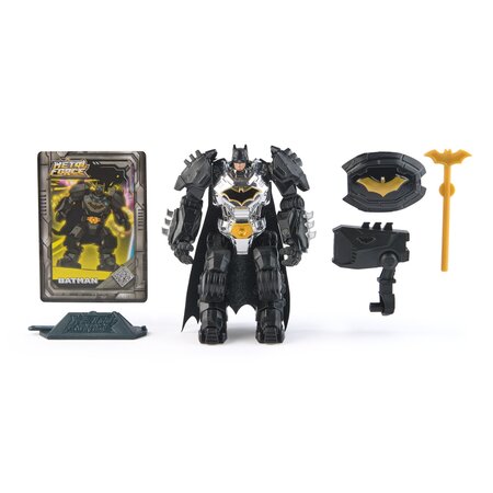 Figurina Batman DC, 10 cm, Eroii Metal Force, + 4 ani, Spin Master 705108