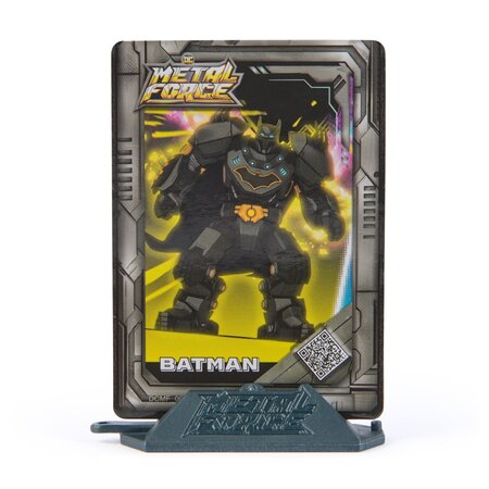 Figurina Batman DC, 10 cm, Eroii Metal Force, + 4 ani, Spin Master 705105