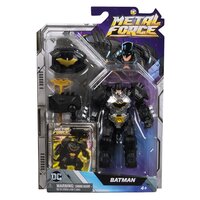 Figurina Batman DC, 10 cm, Eroii Metal Force, + 4 ani, Spin Master