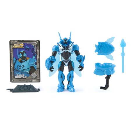 Figurina Batman DC, 10 cm, Blue Beetle, + 4 ani, Spin Master 705165