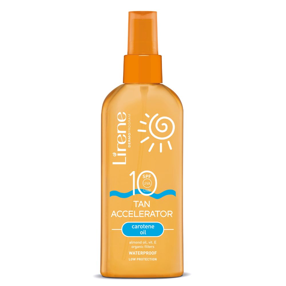 Accelerator de bronzare cu betacaroten SPF10, 150 ml, Lirene
