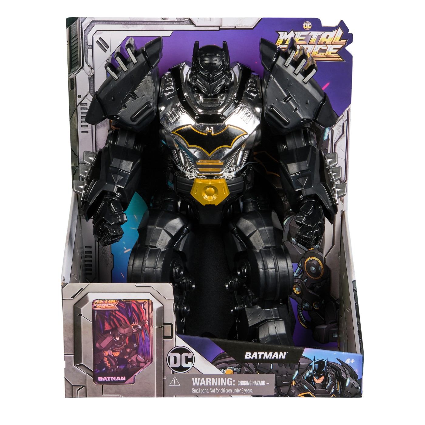 Figurina Batman DC, 30 cm, + 4 ani, Metal Force, Spin Master