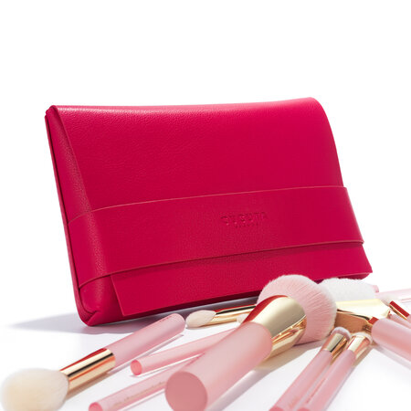 Set pensule pentru make-up Angel's Pink Glow, 15 bucati, Cucuta Beauty 705275