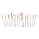 Set pensule pentru make-up Angel's Pink Glow, 15 bucati, Cucuta Beauty 705276