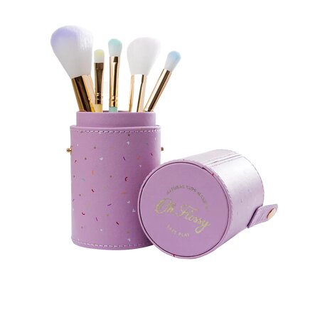 Set de 5 pensule pentru machiaj, Rainbow, Oh Flossy