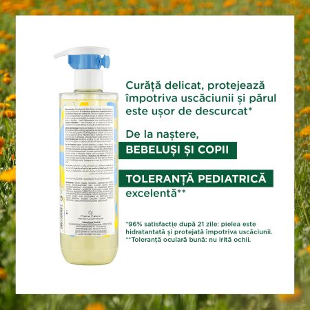 Gel spumant curatare delicata, 500 ml, Klorane Bebe 515345