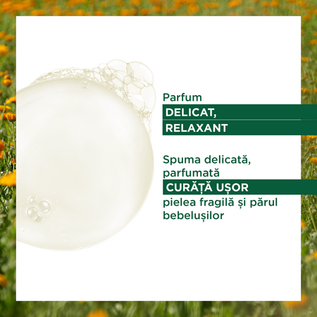 Gel spumant curatare delicata, 500 ml, Klorane Bebe 515349