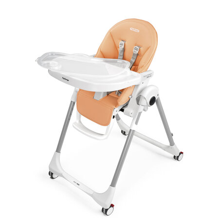 Scaun de masa 2in1 Prima Pappa Zero Follow Me, 0-15 kg, Peach, Peg Perego 705465