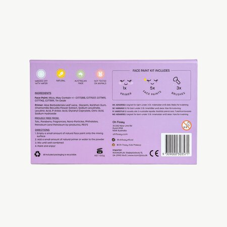 Set de vopseluri pentru fata, Magic Garden, Oh Flossy 705536