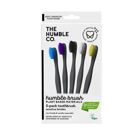 Periuta de dinti pe baza de plante Soft, 5 bucati, The Humble Co 705567