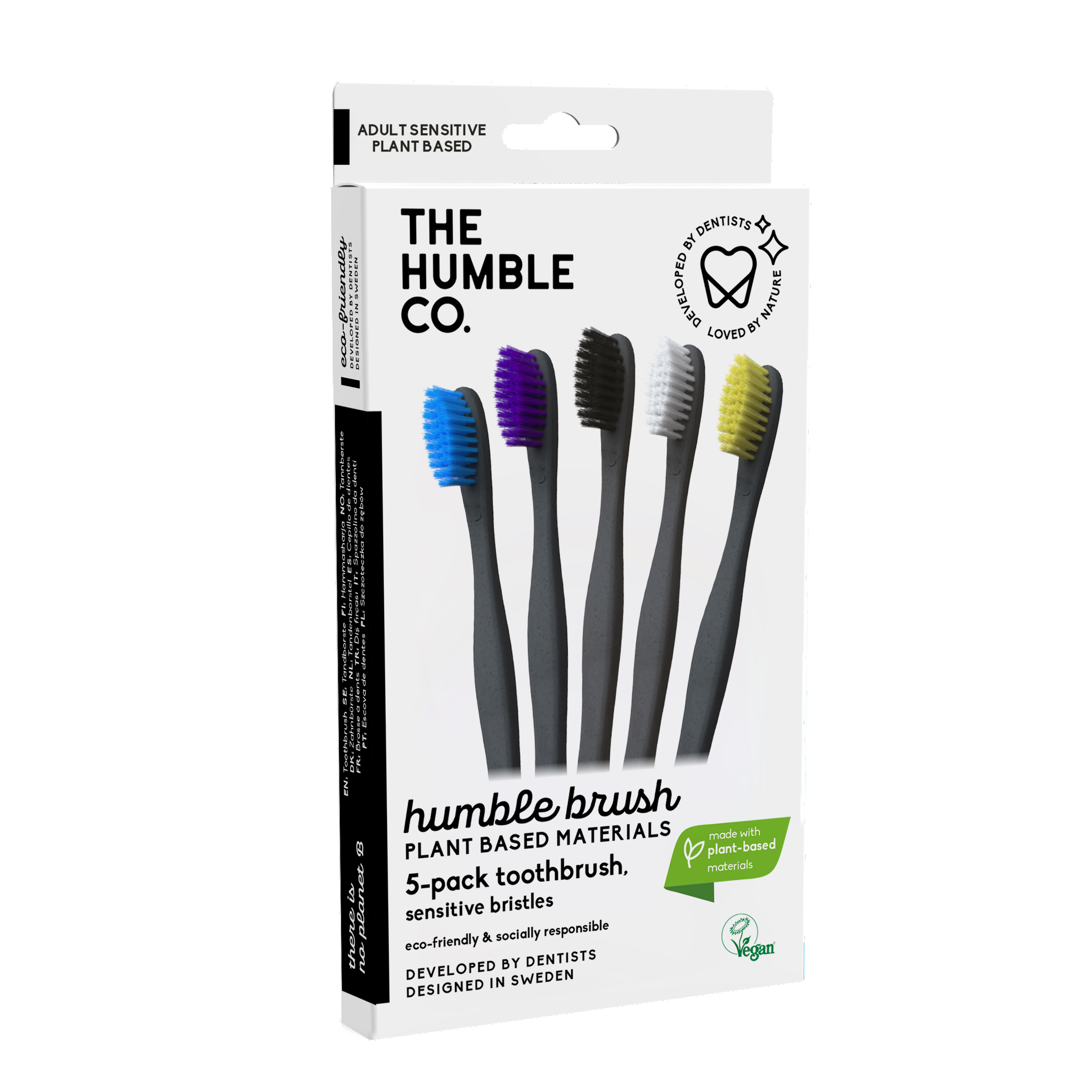 Periuta de dinti pe baza de plante Soft, 5 bucati, The Humble Co