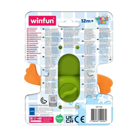 Jucarie de baie Broscuta Inatatoare, + 1 an, Winfun 706052