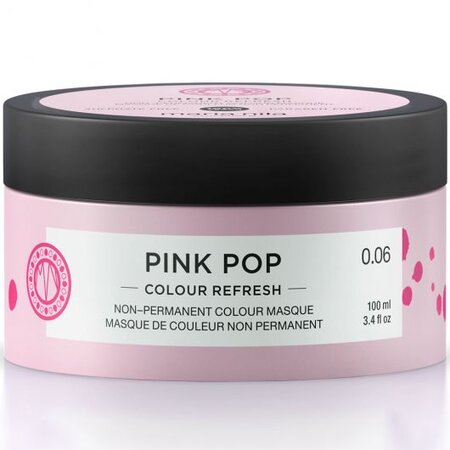 Masca de par nuantatoare Colour Refresh Pink Pop 0.06, 100 ml, Maria Nila