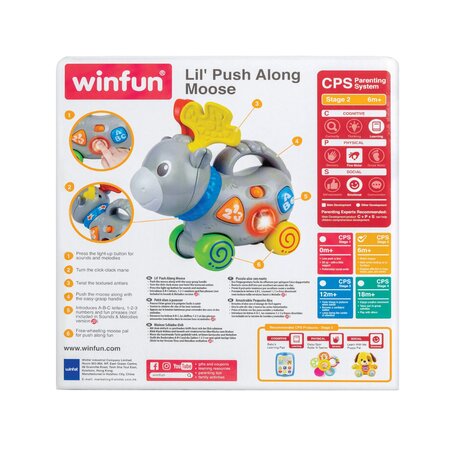 Jucarie de impins Elan, + 6 luni, Winfun 706084