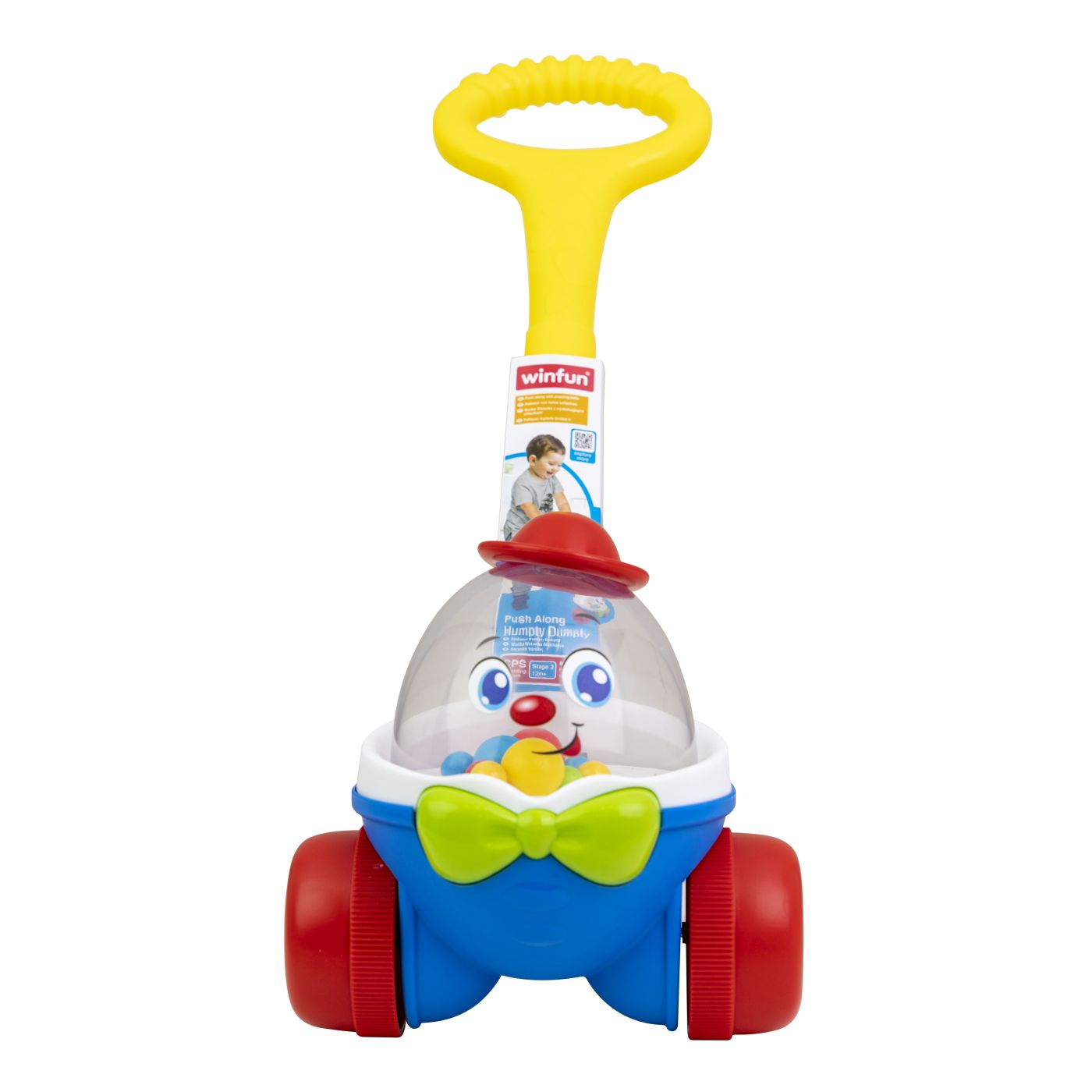 Jucarie de impins Humpty Dumpty, + 18 luni, Winfun