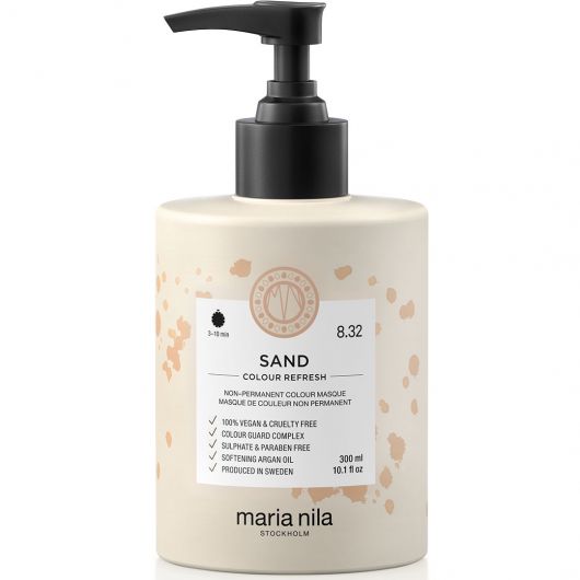 Masca de par nuantatoare Colour Refresh Sand 8.32, 300 ml, Maria Nila