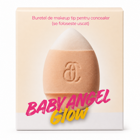 Mini buretel de machiaj, Baby Angel Glow, 1 bucata, Cucuta Beauty