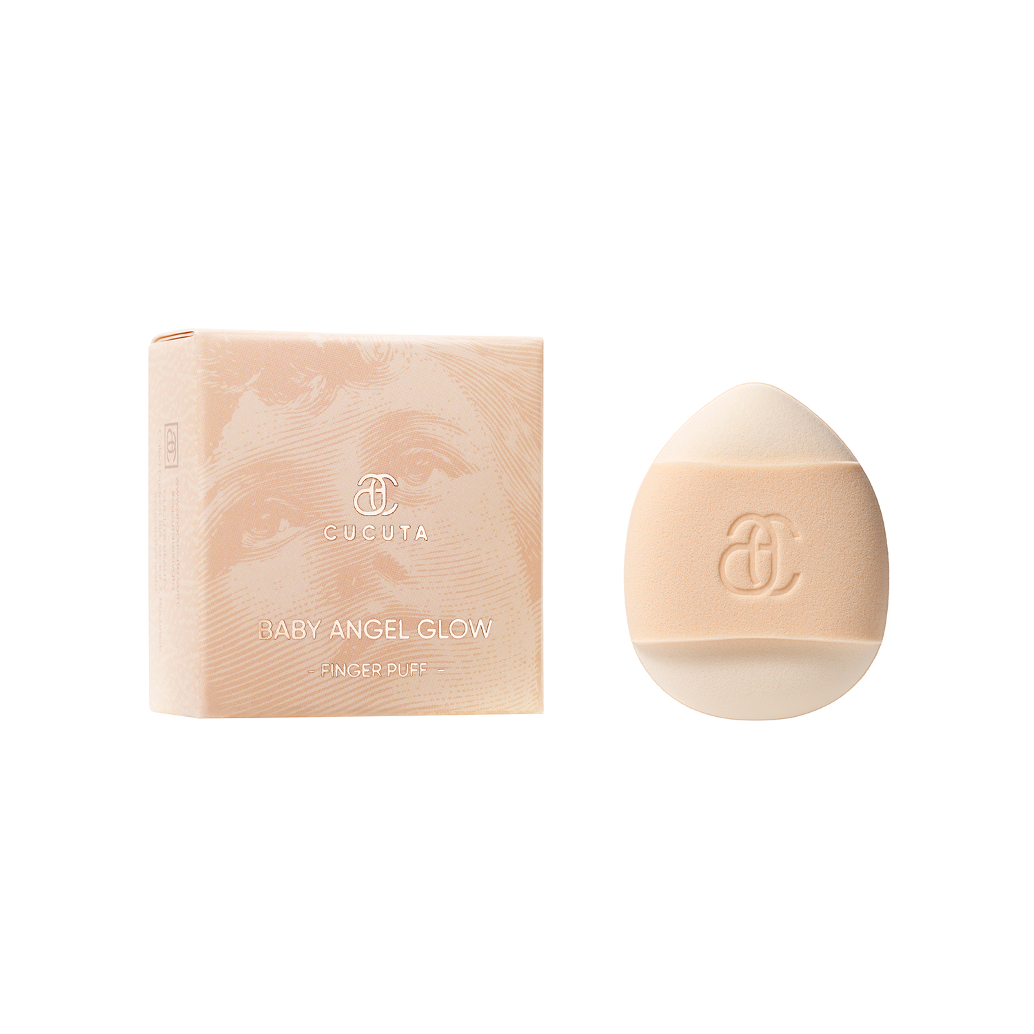 Mini buretel de machiaj, Baby Angel Glow, 1 bucata, Cucuta Beauty