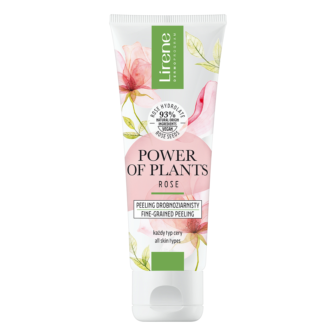 Peeling facial cu granulatie fina Power of Plants, 75 ml, Lirene