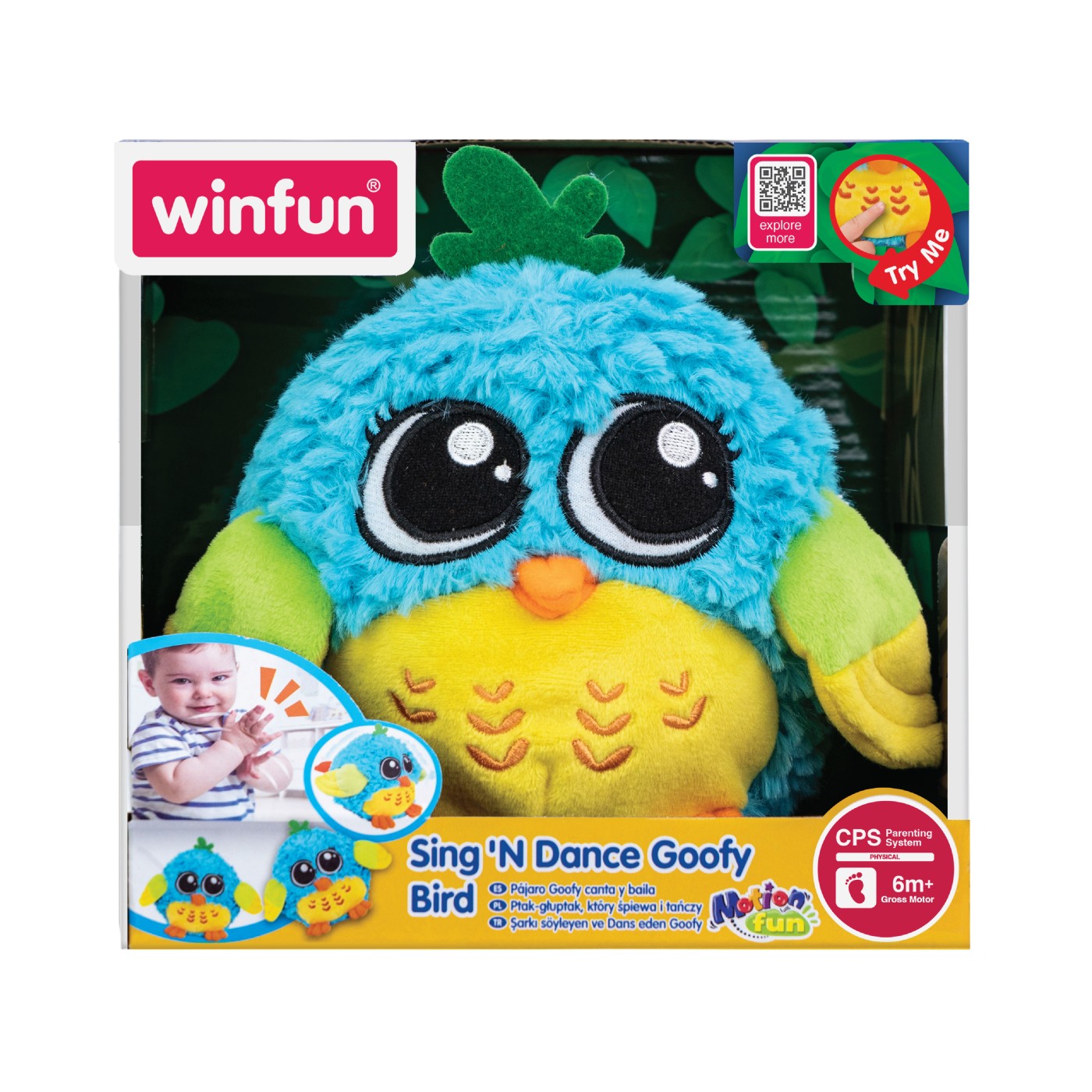 Jucarie de plus Pasare, + 6 luni, Winfun