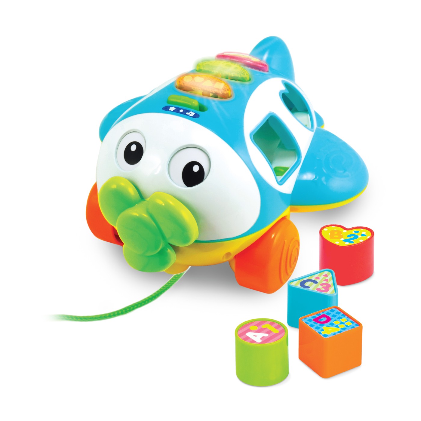 Jucarie de impins Avion cu Activitati, + 1 an, Winfun