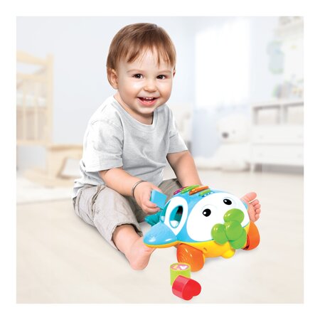 Jucarie de impins Avion cu Activitati, + 1 an, Winfun 706166