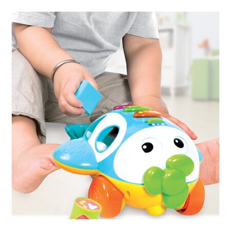 Jucarie de impins Avion cu Activitati, + 1 an, Winfun 706167