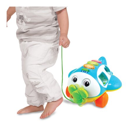 Jucarie de impins Avion cu Activitati, + 1 an, Winfun 706170