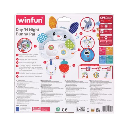 Jucarie iepuras, + 0 luni, Winfun 706236