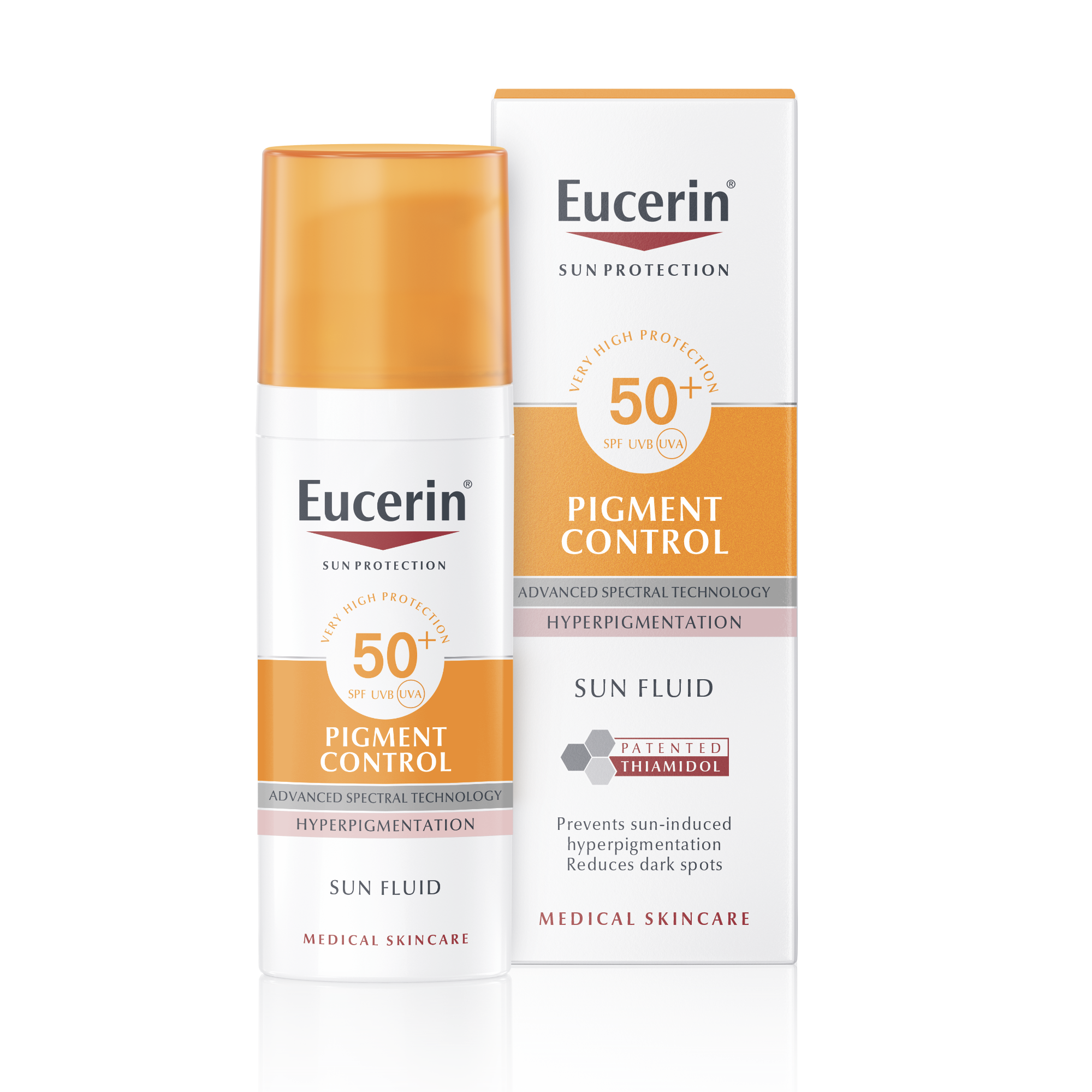 Crema de fata cu SPF50+ Pigment Control Sun Protection, 50 ml, Eucerin