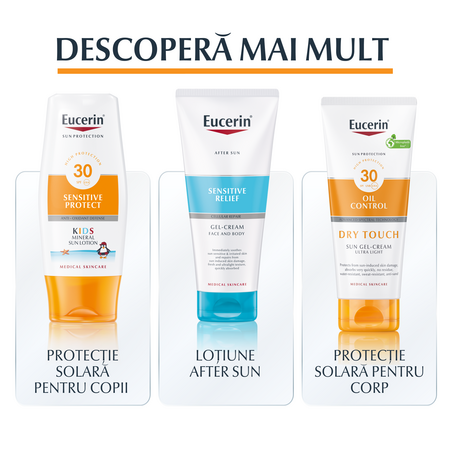 Spray de corp pentru copii cu SPF50+ Sensitive Protect, 250 ml, Eucerin 706313