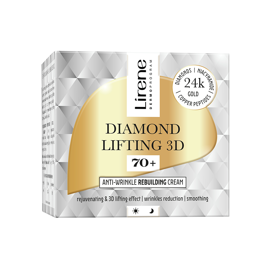 Crema reconstructie anti-rid pentru zi si noapte Diamond Lifting 3D, 50 ml, Lirene