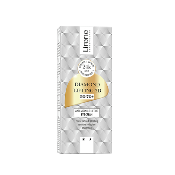 Crema antirid cu efect de lifting pentru zona ochilor Diamond Lifting 3D, 50 ml, Lirene