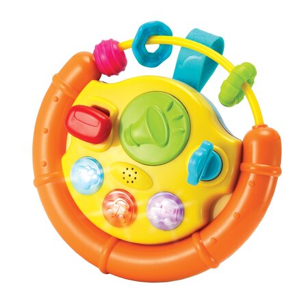 Jucarie interactiva Volan cu activitati, + 3 luni, Winfun 706437