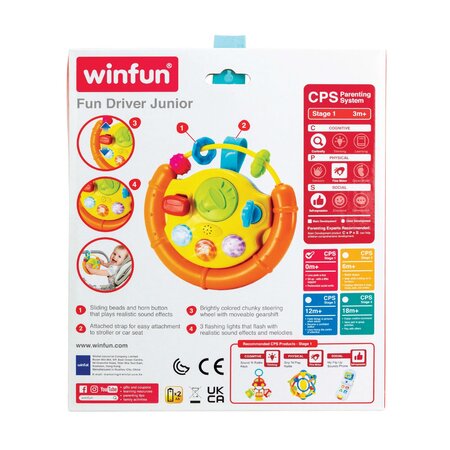 Jucarie interactiva Volan cu activitati, + 3 luni, Winfun 706442
